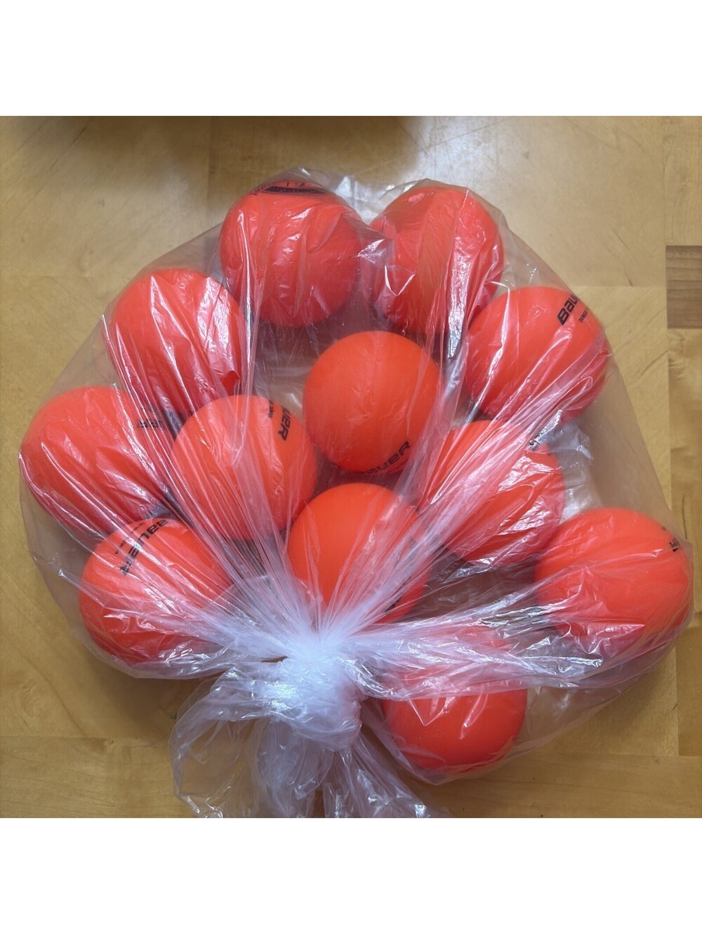 Tampa Bay Lightning Hockey Clinic Street Hockey Orange Balls Bauer 12 pack New